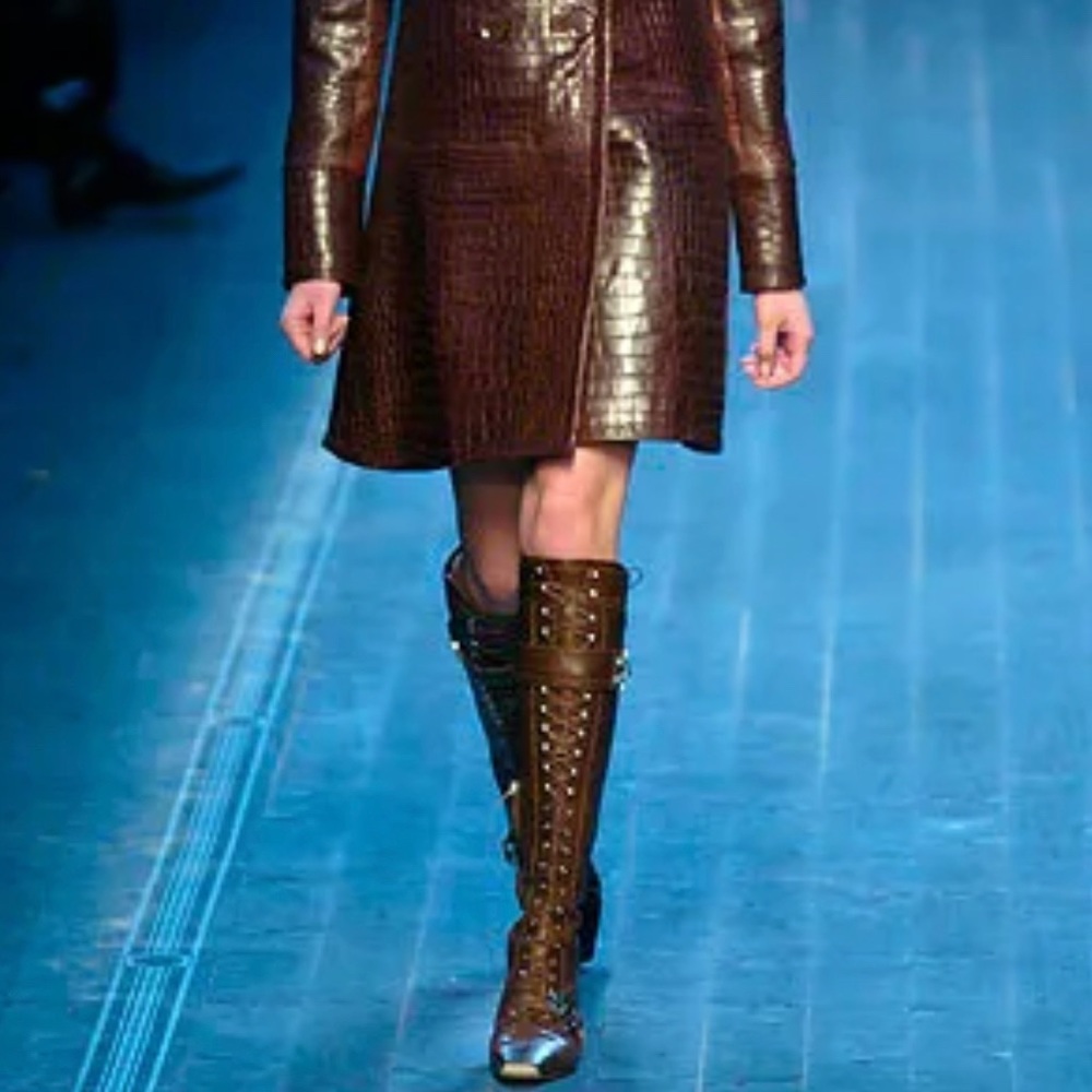Dior Leather Flight Boots